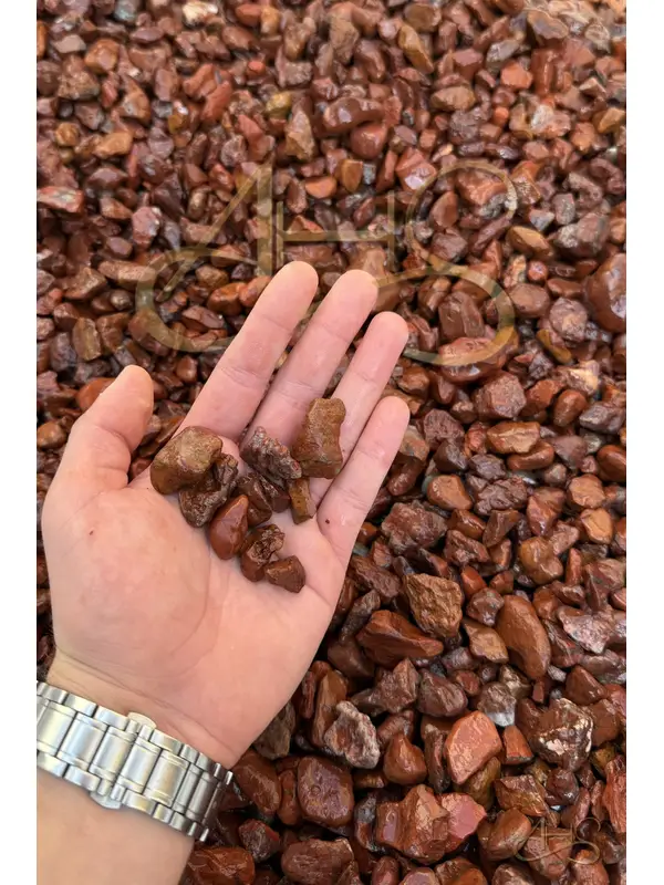 Kırmızı Bordo Dolomit Çakıl Taşı 6-10 Cm 1 Kg Dekoratif Bahçe Peyzaj Saksı Akvaryum Teraryum 
